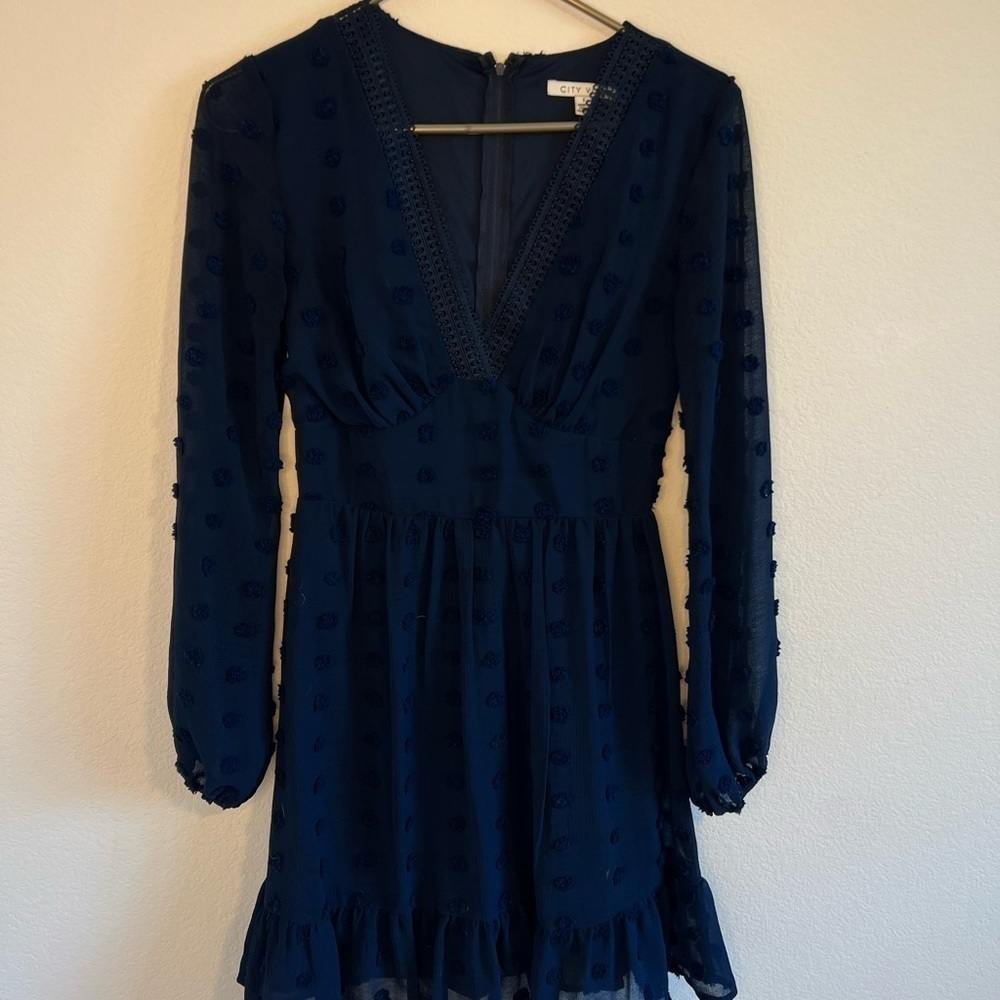 City Vibe Women’s Navy Blue Dress‎ Size 1